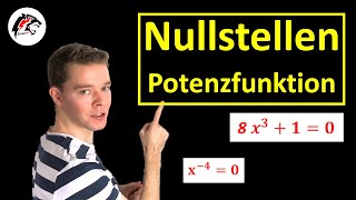 NULLSTELLEN von Potenzfunktionen  Mathe Tutorial [upl. by Helman]