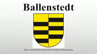 Ballenstedt [upl. by Aned]