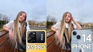 Poco X5 Pro 5G VS iPhone 14 Camera Test Comparison [upl. by Atterys681]