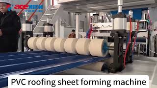 China UPVC PVC roofing sheet making machine manufacturers price for sales in India [upl. by Melisse]