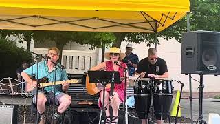 “Smoky Mountain Boogie” covered by Lon ampLena live at The Farmers Market in downtown MaryvilleTn [upl. by Esinad]