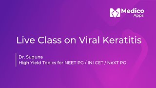 Live class Viral keratitis by Dr Suguna [upl. by Vitoria]