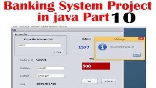 1212  Bank Management System  Java Project  Mini Statement  END [upl. by Albina]