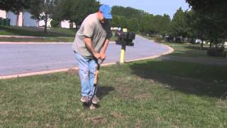 Hand Aerating Your Lawn [upl. by Narak545]