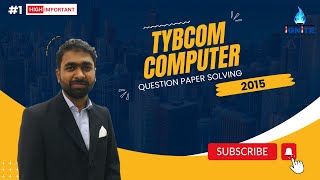 1 2015 Paper Solving  MySQL  Computer  Information Technology  TyBcom  Sem 5 [upl. by Edobalo256]