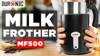 Duronic MF500 Milk Frother  Perfect Hot amp Cold Foam Lattes and Hot Chocolate  How To Use [upl. by Nnaxor]