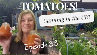 Episode 33  Canning Tomatoes in the UK [upl. by Shlomo490]