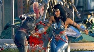 Injustice 2 Wonder Woman intenta matar a Harley Quinn [upl. by Eirelav]