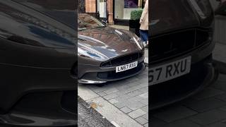 Beautiful Aston Martin Vanquish S V12 Spotted In London astonmartin [upl. by Etterual]