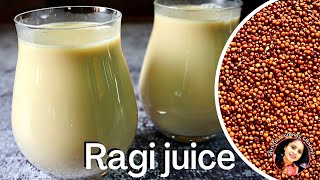 Ragi juice recipe  ragi milkshake  refreshing summer drinks  healthy cooling drinks for summer [upl. by Yelsna]