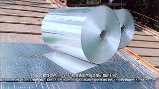 Aluminium foil with bitumen  building insulation thermal and acoustic insulation [upl. by Steddman805]