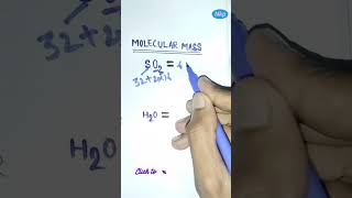 molecular mass kaise nikalemolecular mass and formula massmolar mass short trickmolecular mass [upl. by Htiekel]