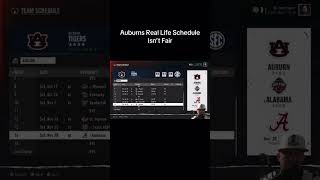 Auburn’s Unique Real Life Football Schedule Is Not Fair collegefootball25 auburntigers [upl. by Nnaeirrac703]