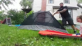 Mountain Hardwear Optic 25 Tent Setup Time Lapse [upl. by Adnilev]