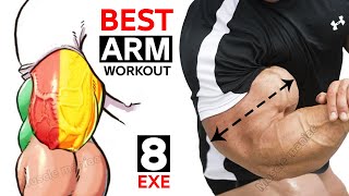 GET MASSIVE ARM WORKOUT WITH DUMBBELLS Bicep Tricep [upl. by Eseuqcaj]