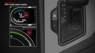 Niro PHEV  Hybrid mode select switch [upl. by Ateloj]