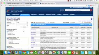 how to search for grants using grantsgov [upl. by Helsa190]