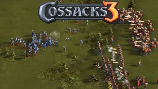 Cossacks 3 Gameplay  Prussia Gameplay Four Player Free For All [upl. by Monroy]