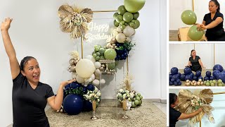 Como hacer un Arco de Globos Orgánico  Decoración para Cumpleaños PASO A PASO [upl. by Hermie991]