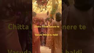 Vasuda mittal ki haldi chitta kukad banere te [upl. by Modesty]