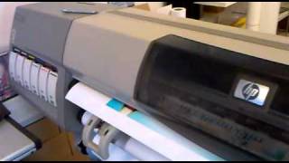 HP Designjet 5000ps printing [upl. by Kelwin]