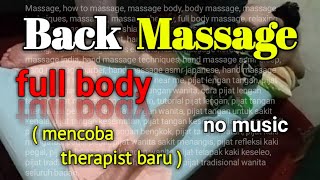 back massage  pijat punggung  QUEENS REFLEKSI [upl. by Alyehc]