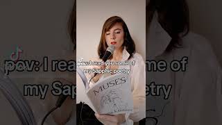 A Sapphic poetry reading  The Serpent Woman  🏹 poetry sapphic spokenword booktube wlwbooks [upl. by Nakhsa]