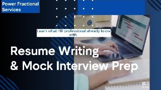 Resume Writing amp Mock Interview Prepmp4 [upl. by Barnabas]