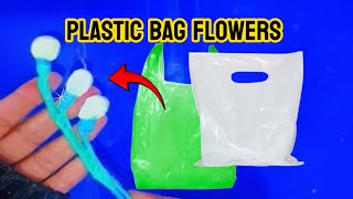 🌼 Upcycled Plastic Bag Flower Tutorial Stepbystep 🌼  Plastic Flower banane ka tarika  CraftEasy [upl. by Coretta101]