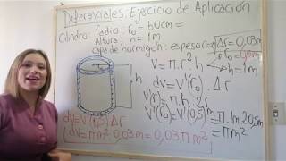 Aplicaciones de la Derivada Diferenciales  Problema de aplicación [upl. by Ursula]