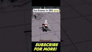 Sus Emotes in Strongest Battle Ground 😭😂 roblox soniconepunchman strongestbattlegrounds shorts [upl. by Adlez]