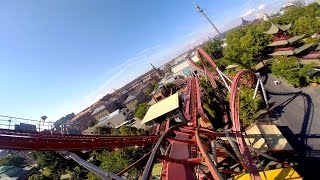 Dæmonen front seat onride HD POV Tivoli Gardens [upl. by Eidassac]