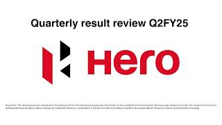 Hero MotoCorp Limited Q2FY25 [upl. by Gareri]