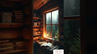 Rainy Forest Cabin  Calm amp Peaceful Moments in Nature 🌧️🌲🏡 serenity peacefulvibes calmliving [upl. by Ayidan]