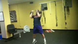 Kettlebell Clean amp Jerk Penta Jump Superset [upl. by Eddana574]