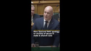 New Zealand PM apologises to victims of abuse in state and church care  AJ shorts [upl. by Ahsilyt]