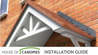 How to fit Duo Pitched Door Canopies [upl. by Mapes41]