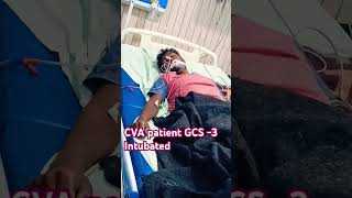 saritakumari09 CVA intubated patient GCS 3very creatical patient viral vlogs video like [upl. by Venditti]