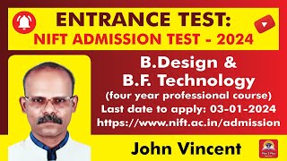 NIFT Admission Test 2024 [upl. by Enaile738]