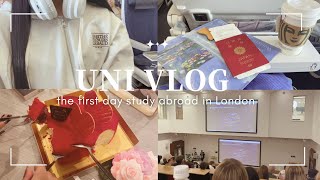 【uni vlog】夢だったイギリス留学開始🇬🇧🤍出発から学校初日まで [upl. by Katsuyama767]