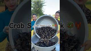 Crab salad cook recipe cambodia food🇰🇭 [upl. by Asle]