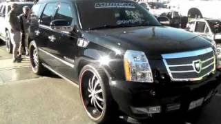 DUBSandTIREScom 2010 Cadillac Escalade Review Lexani LSS10 ASANTI FORGIATO 26quot INCH WHEELS RIMS [upl. by Estel]