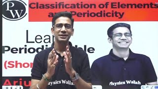 Learn periodic table  Amit Mahajan sir  physics wallah [upl. by Enneibaf]