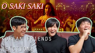 Korean Friends Watch O Saki Saki First Time  Nora Fatehi  Korean Dost Reaction [upl. by Ittap]