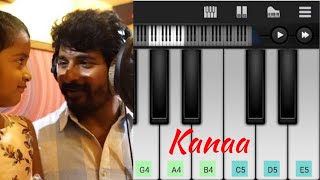 Vaayadi Petha Pulla  Kanaa  Easy piano Tutorial  Perfect piano [upl. by Farris]