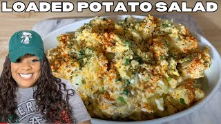 How To Make Loaded Potato Salad Taste Delicious [upl. by Anekahs929]