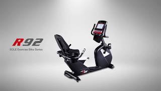 Sole R92 Recumbent Bike [upl. by Eirrehc]