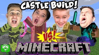 Minecraft Castle Build Challenge Treasure HUNT Bro Vs Brothers HobbyKidsGaming [upl. by Nylkcaj]