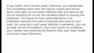 Boric Acid Yeast Infection Curemp4 [upl. by Nikolia690]