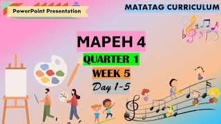 MAPEH 4 Matatag Curriculum Quarter 1 Week 5 Day 15 [upl. by Harts]